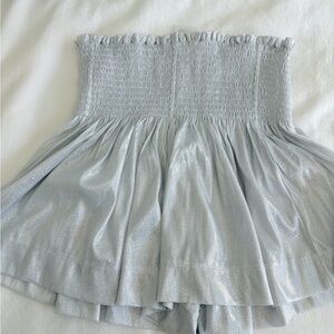 Shimmering Silver Queen of Sparkles shorts